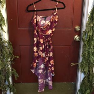 Forever 21 spaghetti strap floral wrap dress. Worn one time, like new condition!
